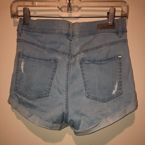 Hi-Rise Denim Shorts - Picture 3 of 4